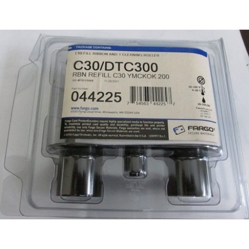 Fargo 044225, YMCKOK Color Ribbon, C30, DTC300- Original