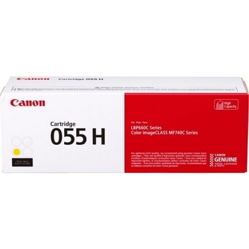 Canon 3017C002AA, 055H, Toner Cartridge HC Yellow, LBP663, LBP742, LBP744, LBP746- Original