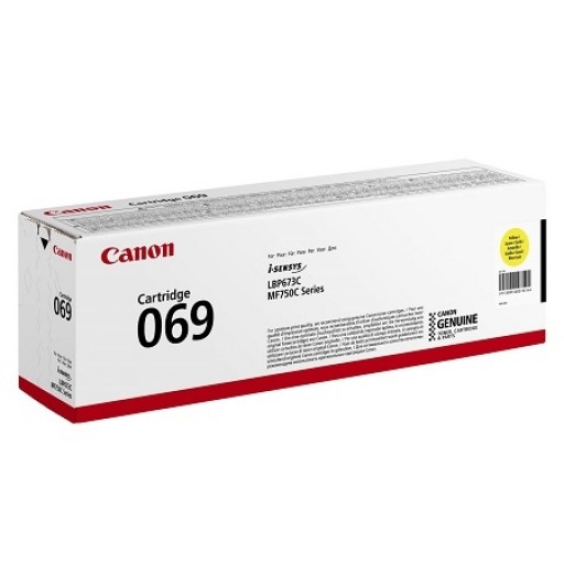 Canon 5091C002, 069, Toner Cartridge Yellow, i-SENSYS LBP673, MF752, MF754- Original