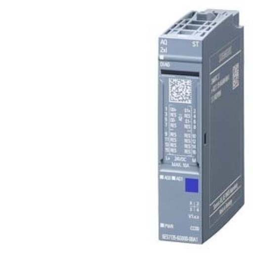 Siemens 6ES7135-6GB00-0BA1, SIMATIC ET 200SP, Analog output module, AQ 2xI Standard 