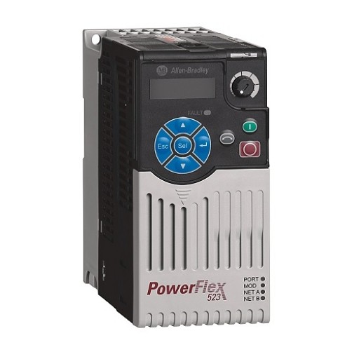 Allen Bradley 25A-A1P6N114, Inverter Drive, 0.2 kW, 1 Phase, PowerFlex 523 Series 132 V 1.6 A