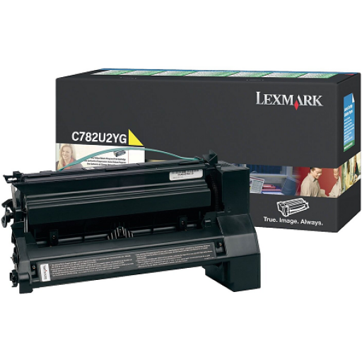 Lexmark C782U2YG, Toner Cartridge Extra HC Yellow, C782- Original