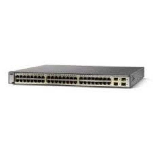 Cisco WS-C3750G-48PS-S, Catalyst 3750 Series SMI 48 Port 802.3af POE Gigabit Switch