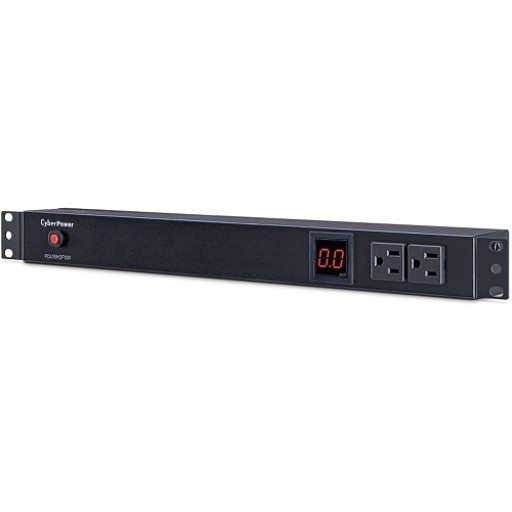 CyberPower PDU15M2F10R, 12-Outlets 1U Rack Mount 15A Metered Power Distribution Unit