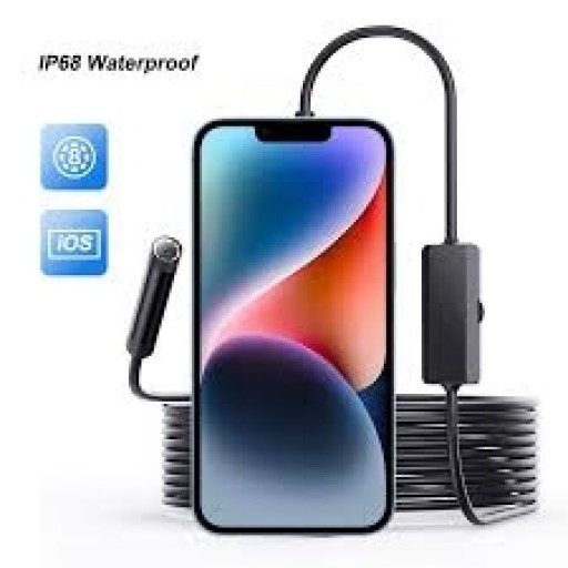Endoscope Snake Inspection Camera Waterproof, Direct Plug To iPhone iOS Borescope