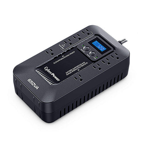 CyberPower EC650LCD, 650VA/390W Ecologic Battery Backup Uninterruptible Power Supply
