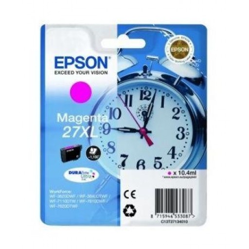 Epson T2713, Ink Cartridge HC Magenta, WF-3620, 7110, 7610, 7720- Original