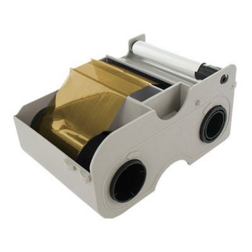 Fargo 45107, Metallic Gold Monochrome Resin Ribbon, C50, DTC1000, DTC1250, DTC4000- Original