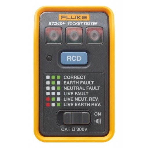 FLUKE ST240+/UK, RCD SOCKET TESTER