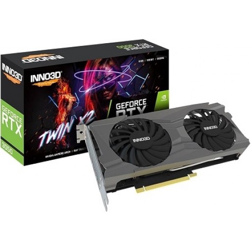 INNO3D N30502-06D6-1711VA60, Graphics Card, GEFORCE RTX™ 3050 6GB TWIN X2