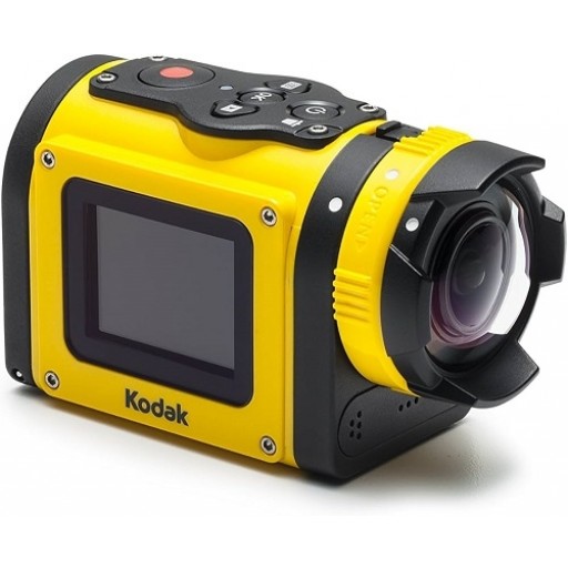 Kodak PIXPRO SP1, Digital Action Cam Bundle With Accessories- Yellow