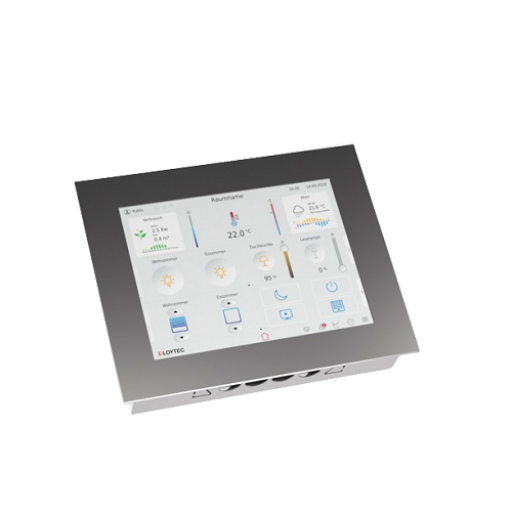 Loytec LVIS-3ME7-G2, 7" Glass-Touch Panel Display- Black 