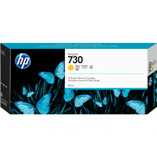 HP P2V70A, 730, Ink Cartridge Yellow, Designjet T1600, T1700, T2600- Original