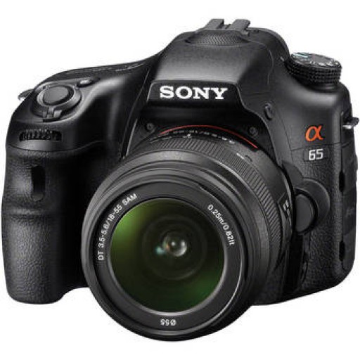 Sony SLT-A65VK Black Camera With 18-55mm lens