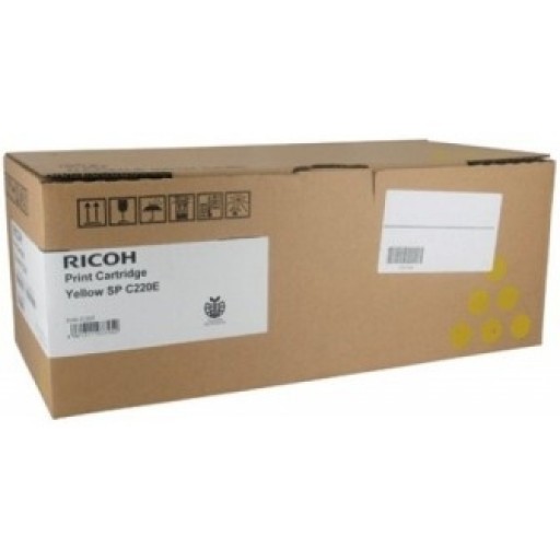 Ricoh 406154 Toner Cartridge Yellow, SP C220N, SP C221N, SP C222DN- Original