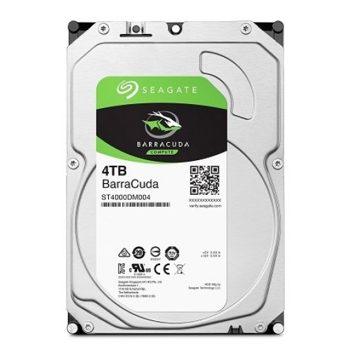 Seagate ST4000DM004, Barracuda 4 TB Internal SATA Hard Drive HDD 6Gb/s 256MB Cache 3.5 Inches (8.8 cm) for Computer Desktop PC