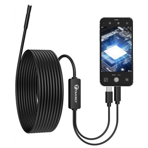 USB Type C, Endoscope Borescope Snake Inspection Camera, 3 in 1 for Phone Android 