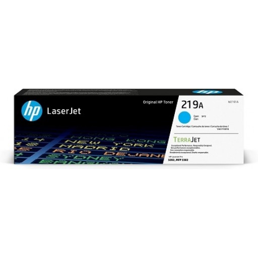 HP W2191A, 219A, Toner Cartridge Cyan, Colour LaserJet Pro 3202, 3302- Original