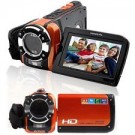 HD 1080P, 16.0MP, Waterproof Digital Video Camcorder DV Camera Underwater- Orange
