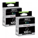 Lexmark 14N1068E No.100XL Ink Cartridge - HC Black Multipack Genuine