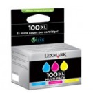 Lexmark 14N0850 No.100XL Ink Cartridge - HC Tri-Colour Multipack Genuine