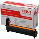 Oki 43870021, Image Drum Unit- Yellow, C5850, C5950, MC560- Original