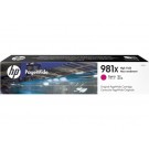 HP L0R10A, 981X, Ink Cartridge HC Magenta, Pagewide Colour 556, 586- Original
