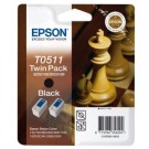 Epson T0501 Ink Cartridge - Black Multipack Genuine