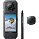 Insta360 CINSABMA-S1-NSD, X4 Snowboard Bundle - 8K Waterproof 360 Action Camera, 4K Wide-Angle Video, Invisible Selfie Stick, Removable Lens Guards, 135 Min Battery Life, AI Editing, No microSD Card