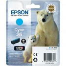 Epson C13T26124010, Ink Cartridge Cyan, XP-510, 520, 600, 605- Original
