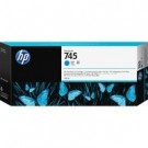 HP F9K03A, 745, Ink Cartridge Cyan, 300ml, Designjet Z2600, Z5600- Original