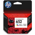 HP F6V24AE, 652, Ink Advantage Cartridge Tri-color, Ink Advantage 1115, 2135, 3600, 3635- Original