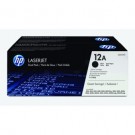 HP Q2612AD, Toner Cartridge Black, Dual Pack, Laserjet 1010, 1012, 1015, 1018- Original 