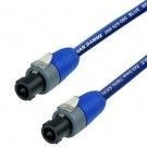 Speakon to Speakon Cable Neutrik NL2FX_BLUE_2.5, Van Damme Blue Passive Loud Speaker Lead 2.5mm