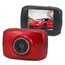 Pro HD Helmet Sport DV 1280 x 720,  Digital Video Waterproof Camera/ Camcorder- Red