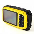 16MP, 2.7" Waterproof Digital Video Camera / Underwater DV Camcorder- Yellow and Black