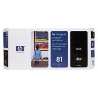 HP C4950A, No.81, Black Printhead & Cleaner, Designjet 5000, 5500- Original