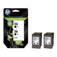 HP C9502AE No.56 Ink Cartridge - HC Black Multipack Genuine