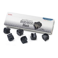Xerox 108R00672, Solid Ink Sticks- 6 x Black, Phaser 8500, 8550- Original