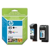 HP SA308AE No.45 / No.78 Ink Cartridge - Black & Tri-Colour Multipack Genuine