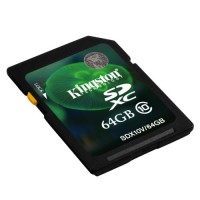 Kingston 64GB, SD SDHC Class 10 Memory Card for Ricoh WG-4 Camera