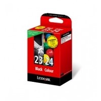 Lexmark 18C1419E No.23 / No.24  Ink Cartridge - Black & Tri-Colour Multipack Genuine