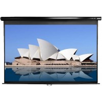 Elite M92UWH-BLACK Manual Pull Down Projection SCreen