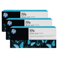 HP B6Y37A, 771C, Ink Cartridges Photo Black Triple Pack, Z6200, Z6600, Z6800, Z6810- Original
