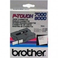 Brother TX-631, Black on Yellow 12mm Gloss Tape, PT7000, PT8000- Original