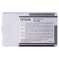 Epson T6138, Ink Cartridge Matte Black, Stylus Pro 4400, 4450, 4800, 4880- Original 