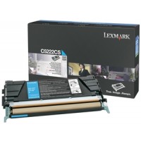 Lexmark C5222CS Toner Cartridge, C522, C524, C530, C532, C534 - Cyan Genuine