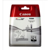 Canon 2933B001AA, Ink Cartridge Photo Black, 521BK, IP3600, MP540, MP550, MP640- Original