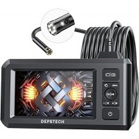 DEPSTECH DS300 DL, Dual Lens Industrial Endoscope, 1080P Digital Borescope Inspection Camera with 7.9mm IP67 Waterproof Camera