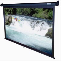 Elite M100UWH-BLACK Manual Pull Down Projection Screen